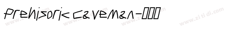 Prehisoric Caveman字体转换